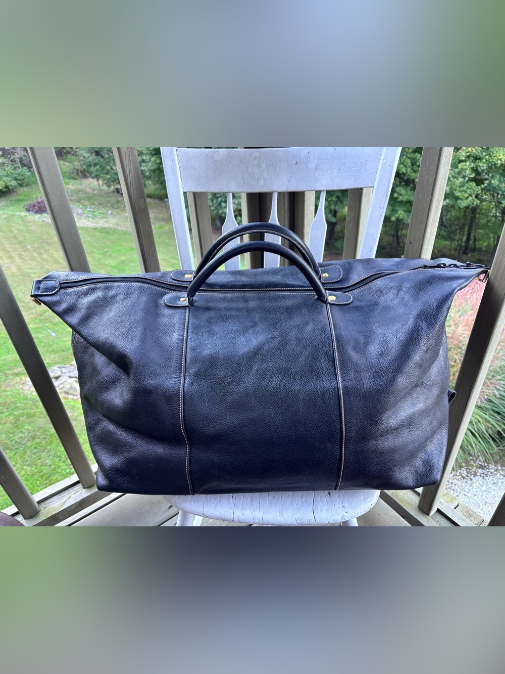 Dunhill Black Leather Travel Duffle & Bifold Long Wallet - Picture 3 of 8